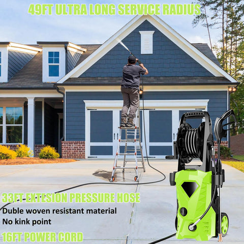 Commowner two-way metal fitting ensures leak-free connections during cleaning.