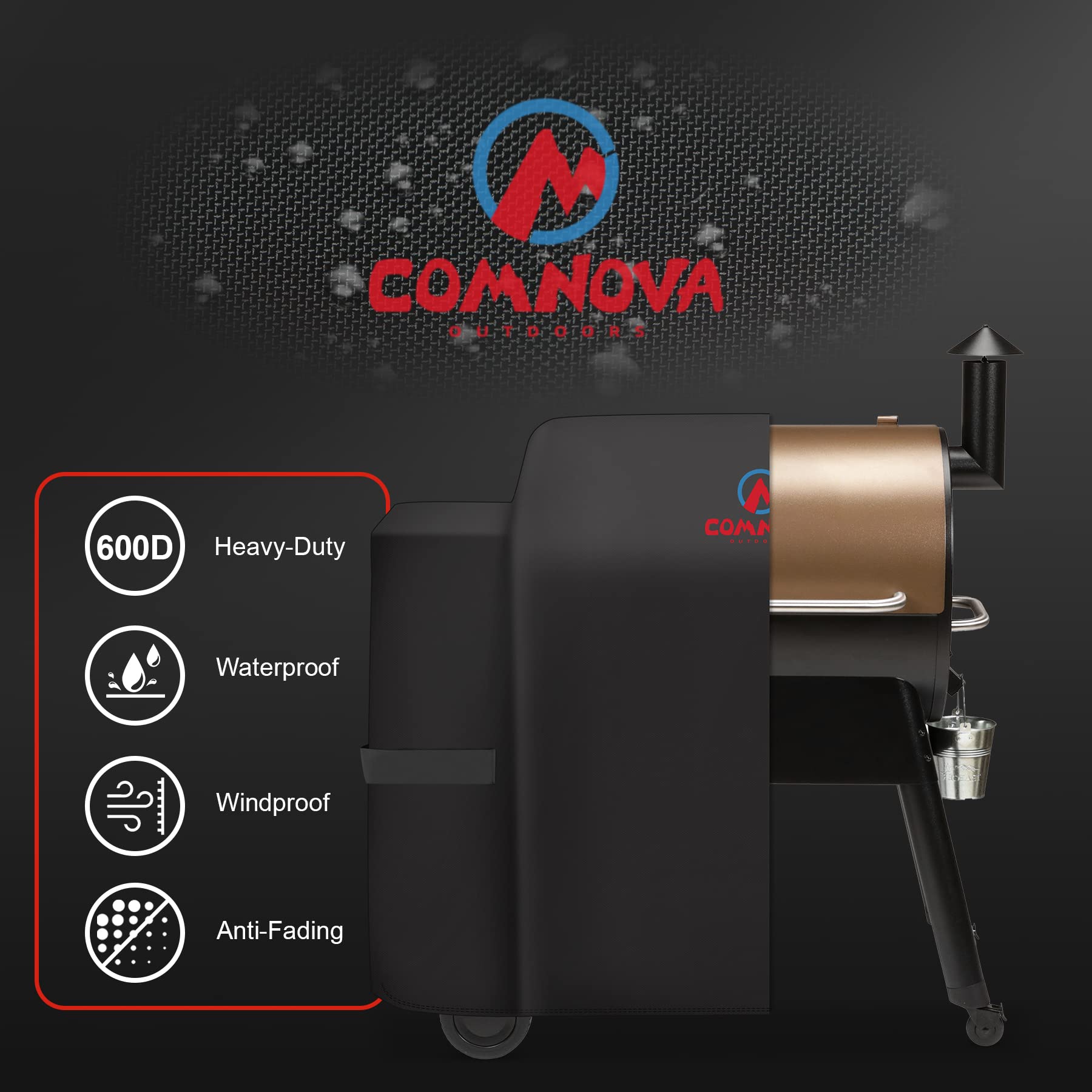 M COMNOVA OUTDOORS adjustable Velcro straps ensure a snug fit.