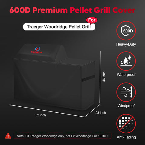 Comnova BAC761 Woodridge side cover shows adjustable fit with Velcro