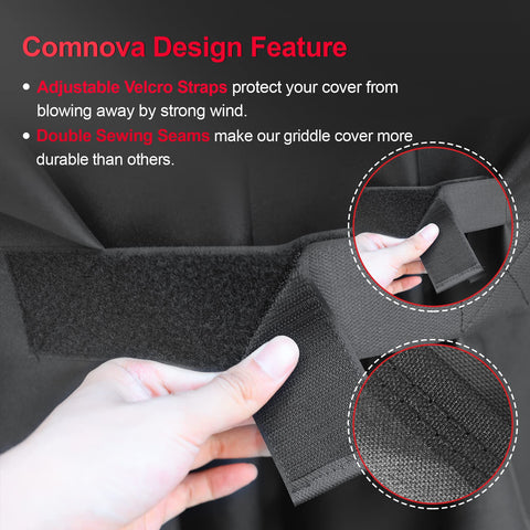 M COMNOVA OUTDOORS fits grills up to 53 inches wide.
