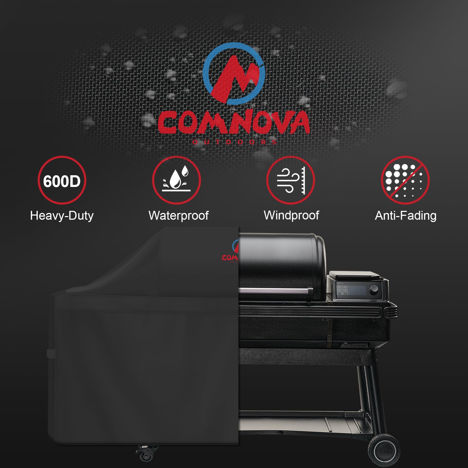 Durable 600D Oxford fabric and waterproof coating of Comnova cover