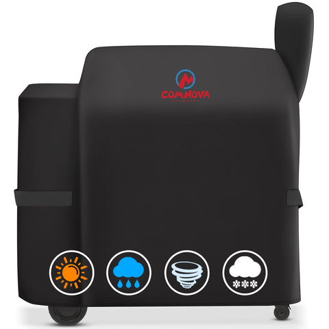 M COMNOVA OUTDOORS grill cover for Traeger Pro 34/780 shields from rain.