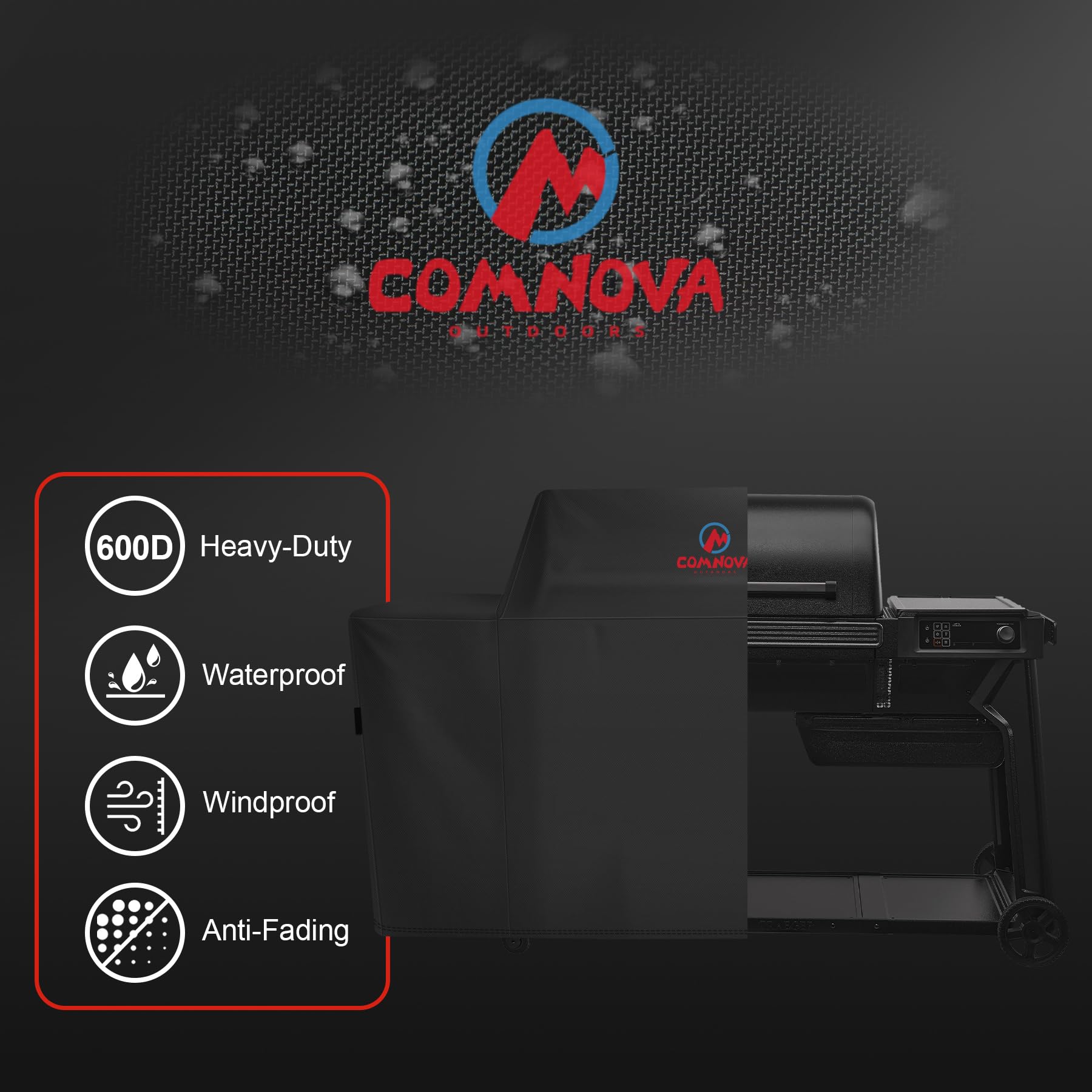 M COMNOVA OUTDOORS Woodridge Elite cover shielded from sun and rain