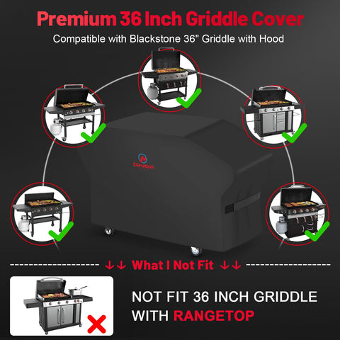 Comnova Outdoors easy-clean surface lets you wipe away grease and dust quickly.