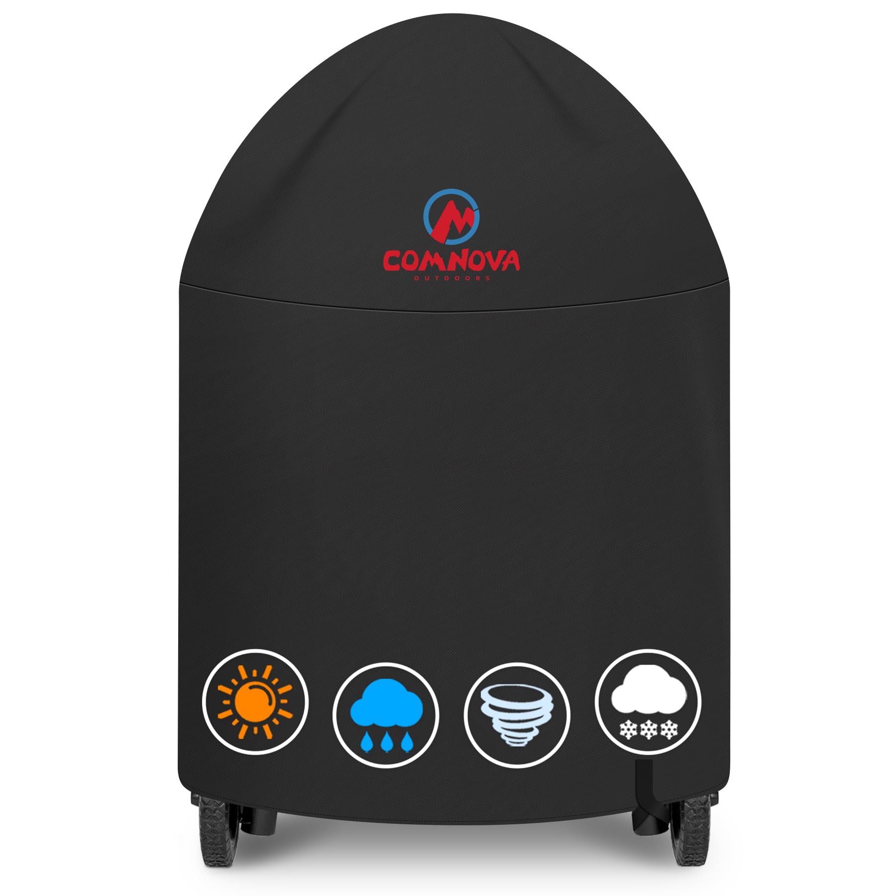 Comnova Outdoors grill cover fits AKORN 16620 models, protecting against rain and sun exposure.