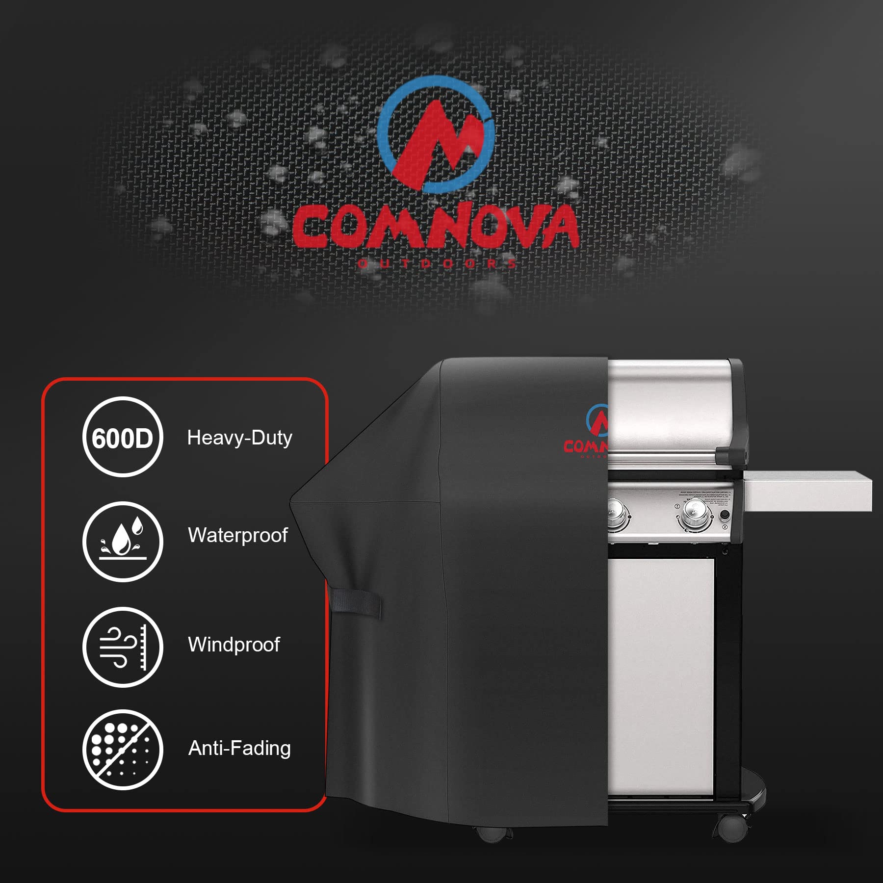 M COMNOVA OUTDOORS PU coating keeps your grill waterproof during storms