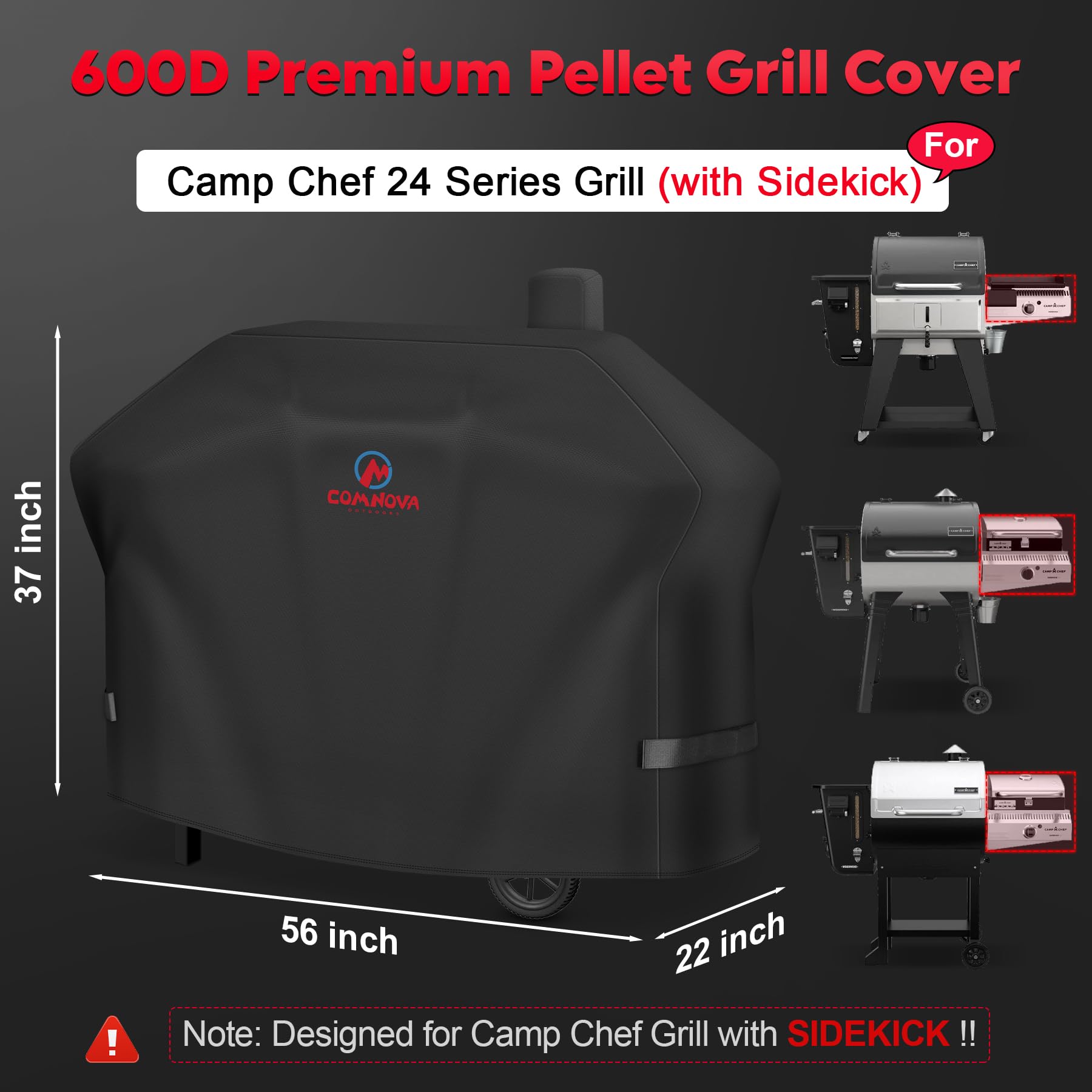M COMNOVA OUTDOORS Comnova cover safeguards Woodwind Pro 24 with Sidekick from sun exposure.