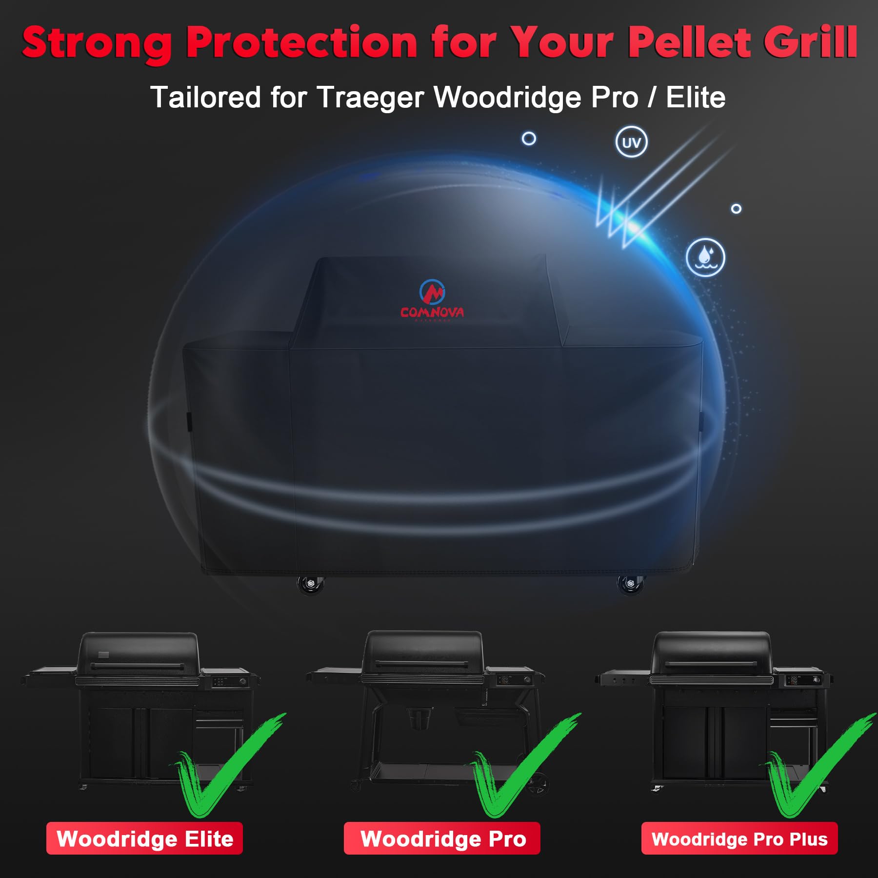 M COMNOVA OUTDOORS 600D oxford cover withstands wind and rain