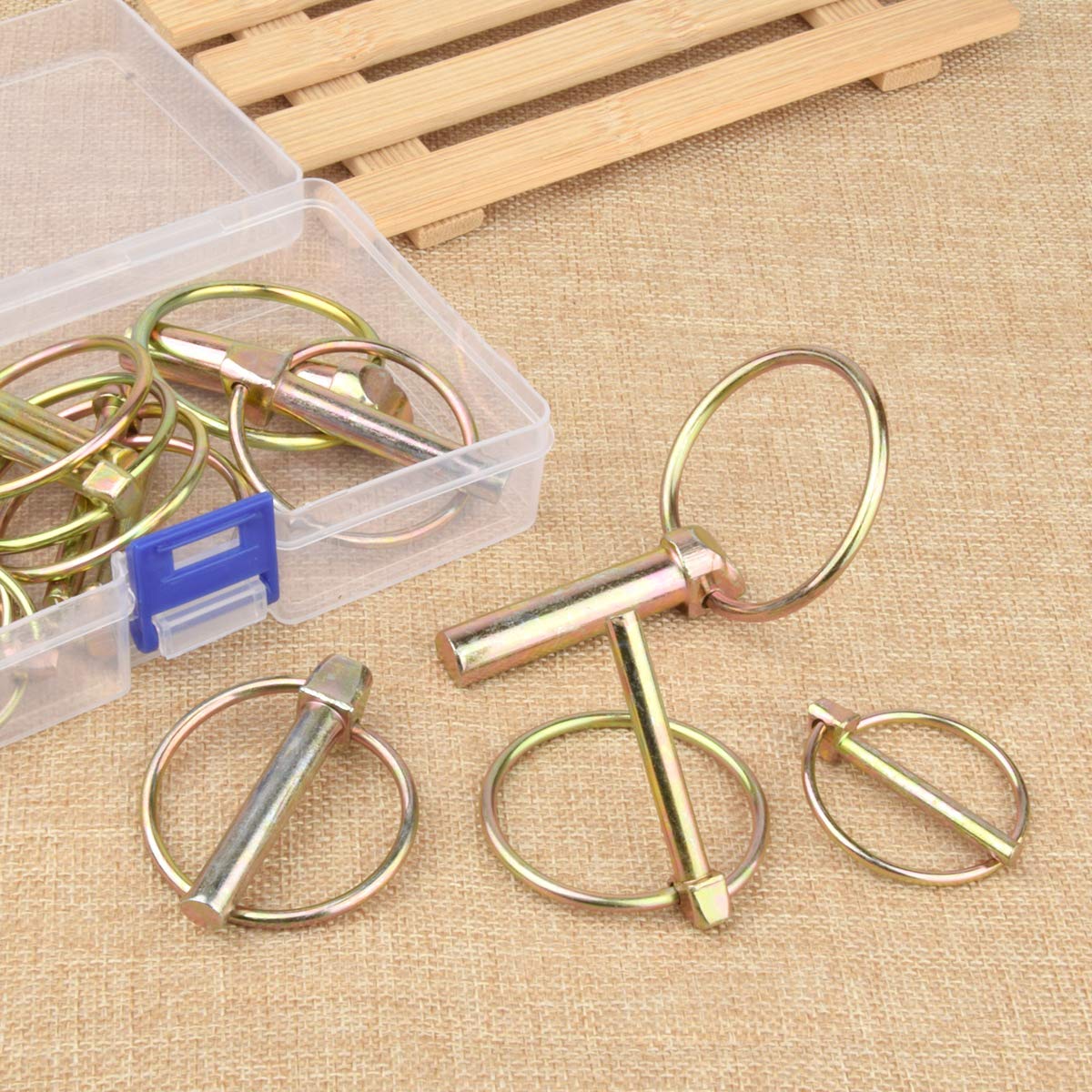Comonc Heavy-Duty Lynch Pin withstands heavy equipment vibration and loads.