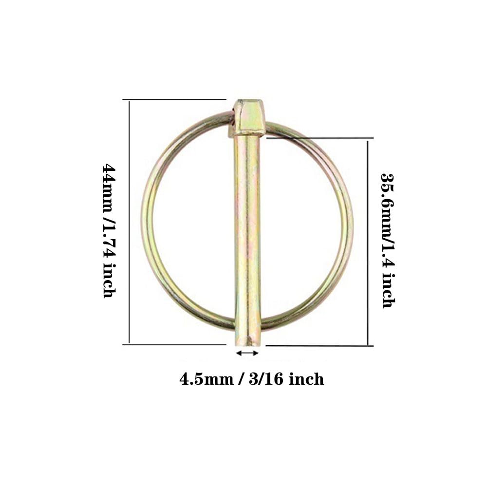 Comonc Lynch Pin 21 Pcs for versatile farm and trailer fittings.