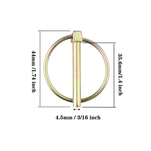 Comonc Lynch Pin 21 Pcs for versatile farm and trailer fittings.