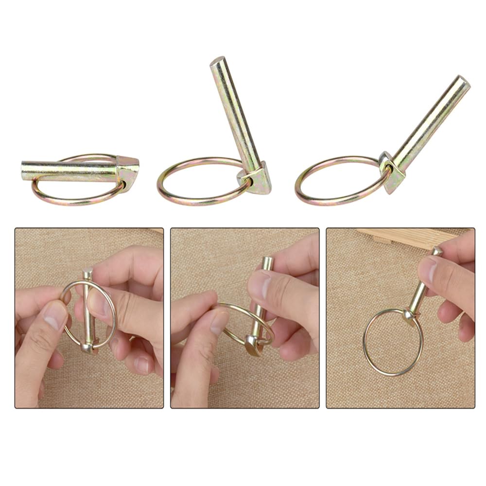 Comonc Yellow Zinc Plated Finish resists corrosion for longer life.