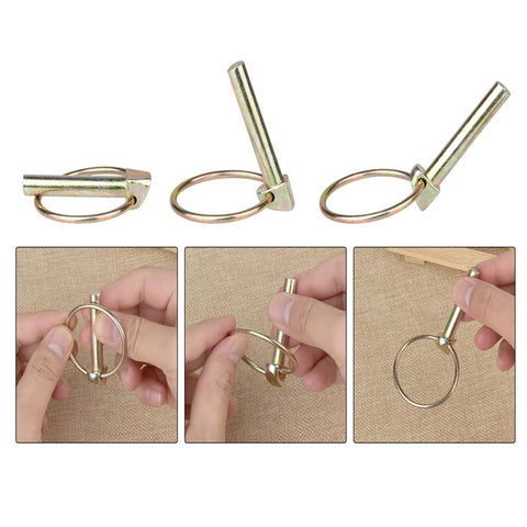Comonc Yellow Zinc Plated Finish resists corrosion for longer life.