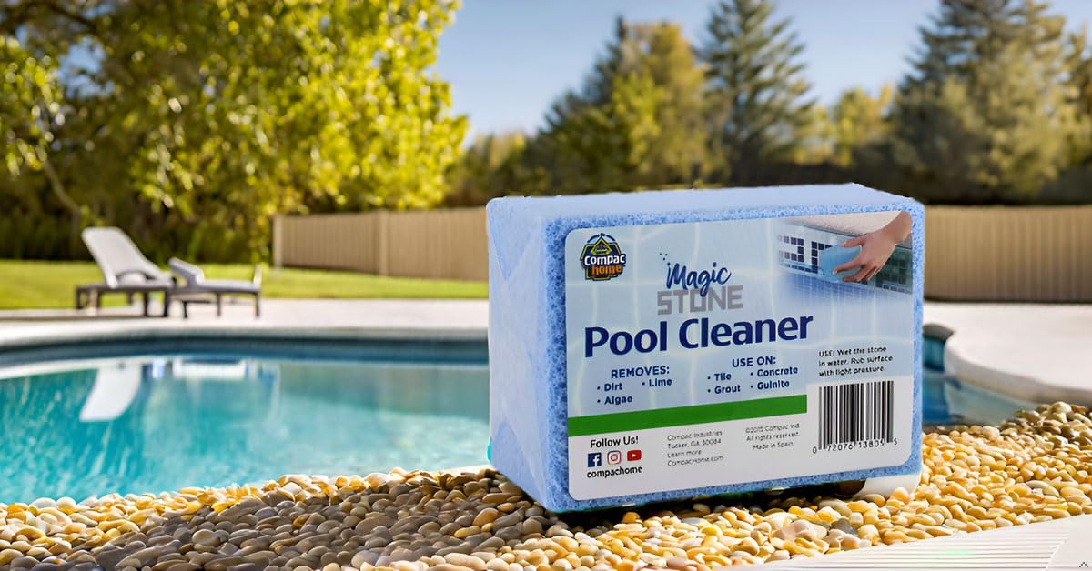 COMPAC Home Magic Stone pumice-like wear resurfaces pool surfaces gently