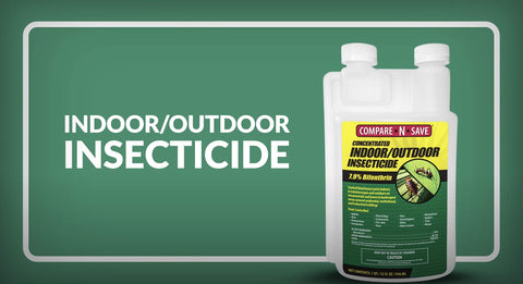 Compare-N-Save bifenthrin concentrate bottle pour for effective outdoor spraying