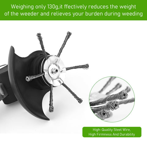 Compensai 2Pcs steel-wire trimmer head with 6 blades for tougher surfaces