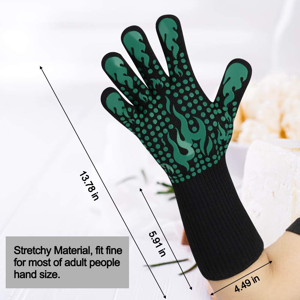 Comsmart BBQ Gloves offer ambidextrous fit for comfortable handling.