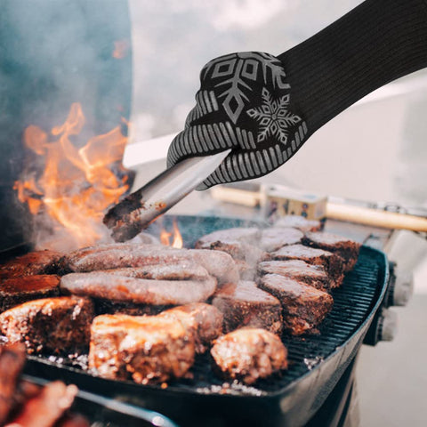Comsmart BBQ Gloves with loop cuffs for easy drying and storage