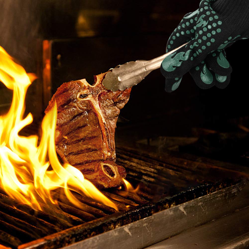 Comsmart BBQ Gloves are easy to clean and dry with a hanging loop.