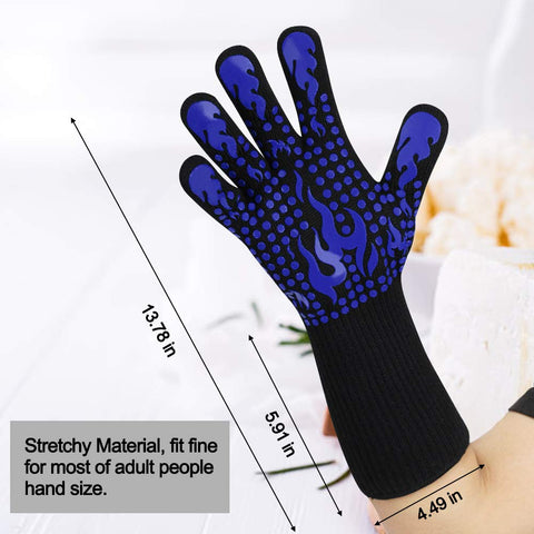 Comsmart BBQ Gloves interior with soft cotton lining for comfort.
