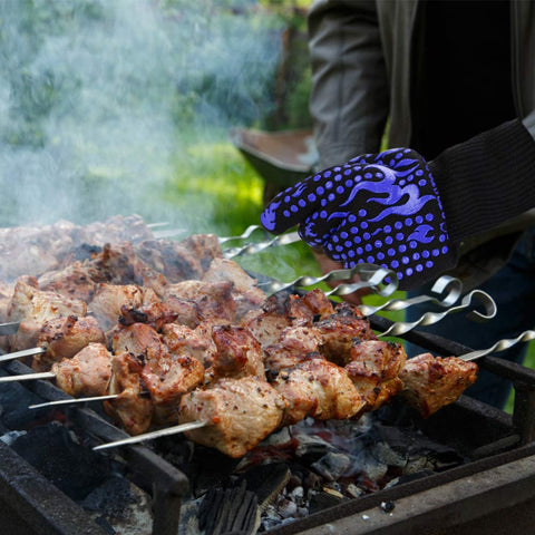 Comsmart BBQ gloves are machine washable for quick cleanup.