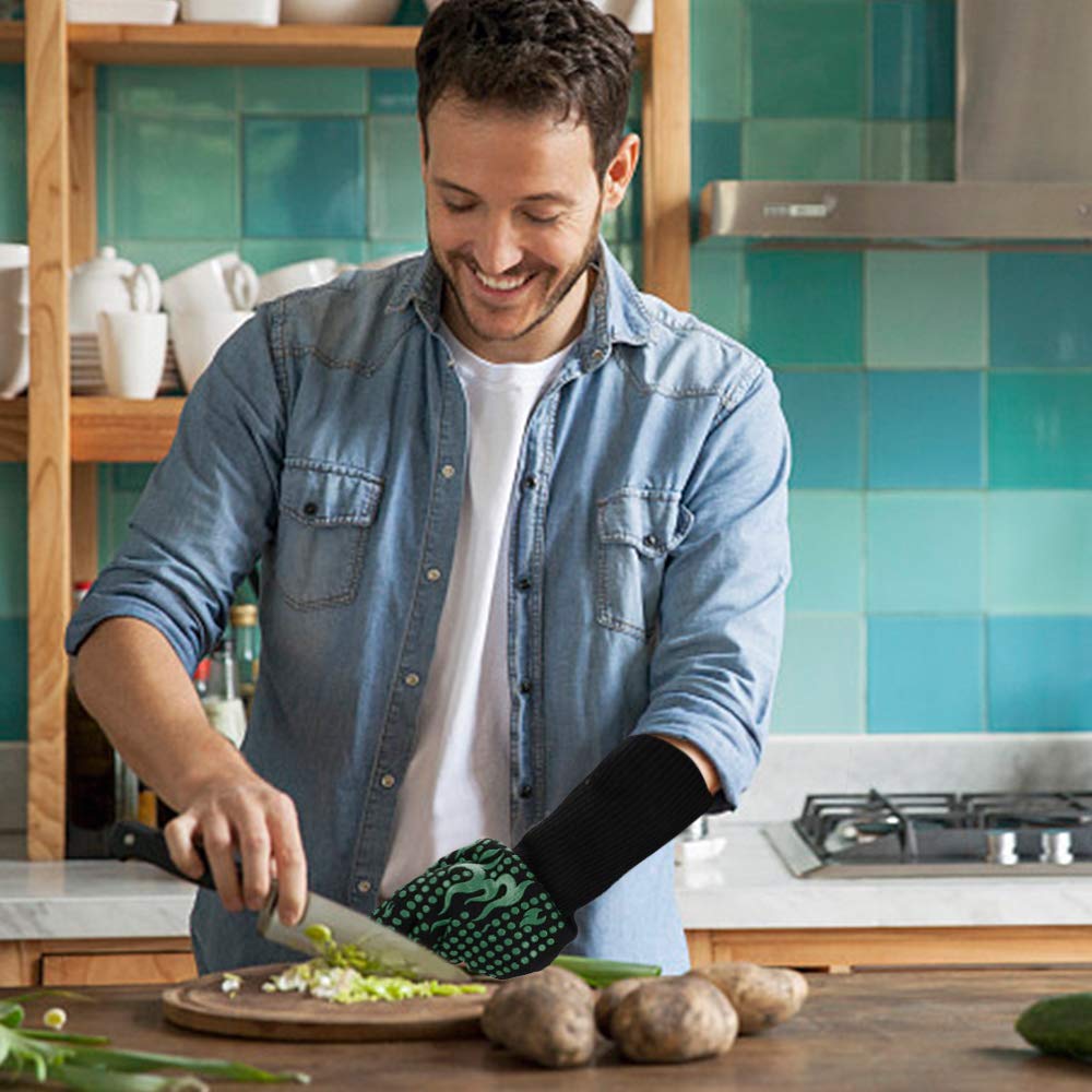 Comsmart BBQ Gloves fit most hands for versatile use.