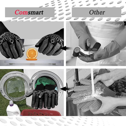 Comsmart BBQ Gloves interior features soft polyester-cotton lining