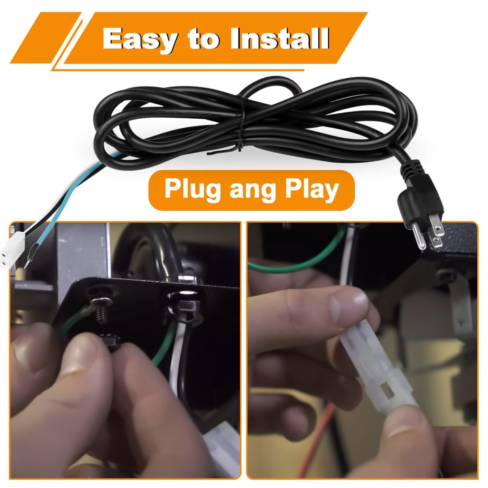 COMVIEE 120V US grounded plug ensures safe operation.