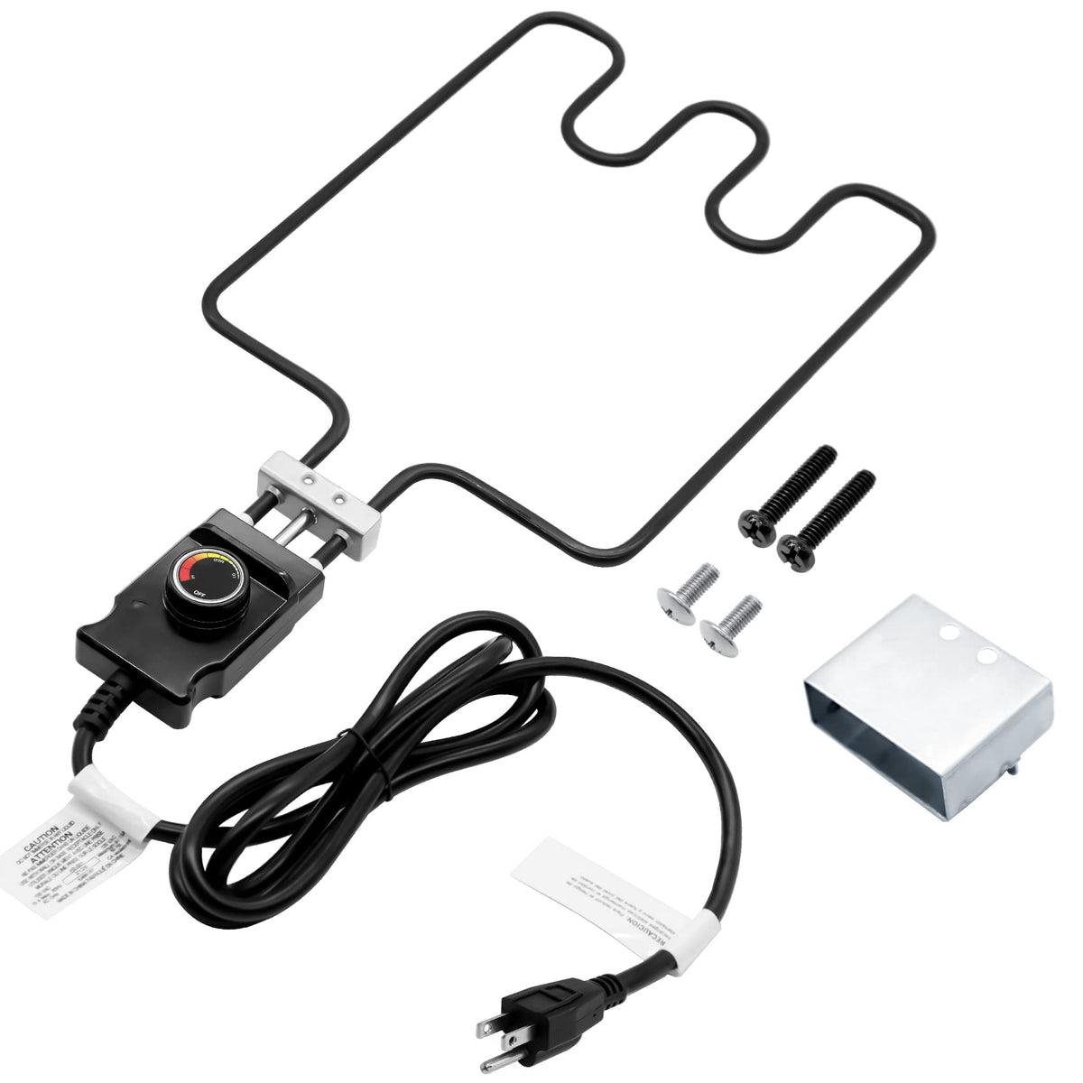 COMVIEE 1500W heating element with rectangular opening for consistent smoking results.