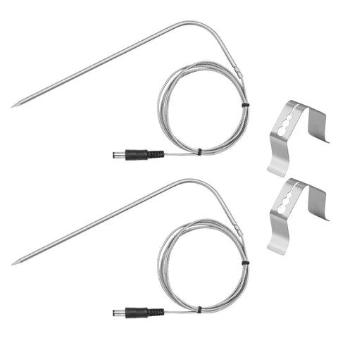 COMVIEE 2-pack meat probes compatible with Recteq for precise grilling.