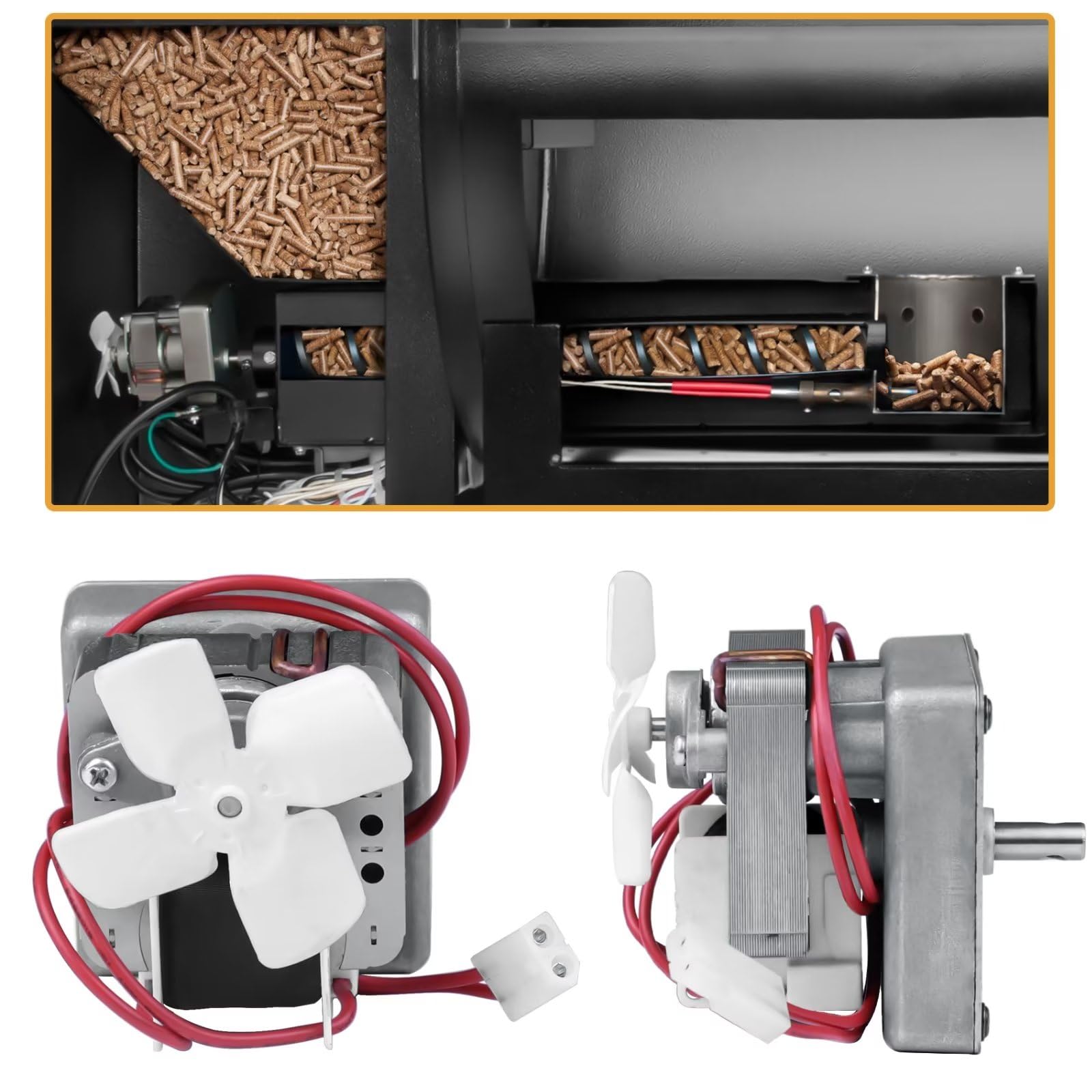 COMVIEE auger motor installed on Traeger for compatibility
