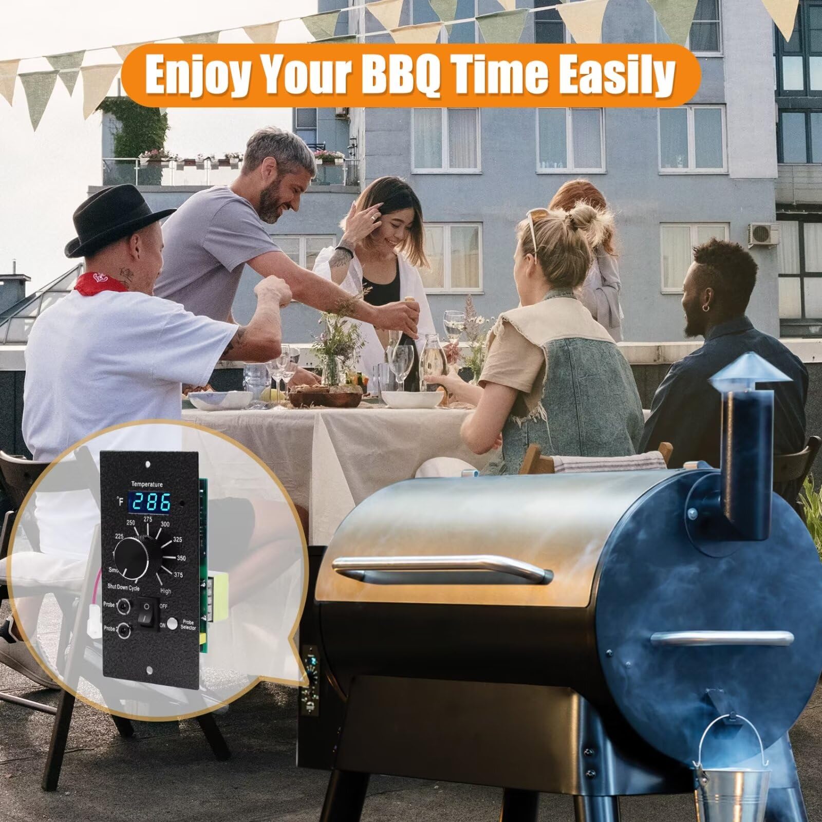 COMVIEE cooling-down cycle enhances safety after cooking.