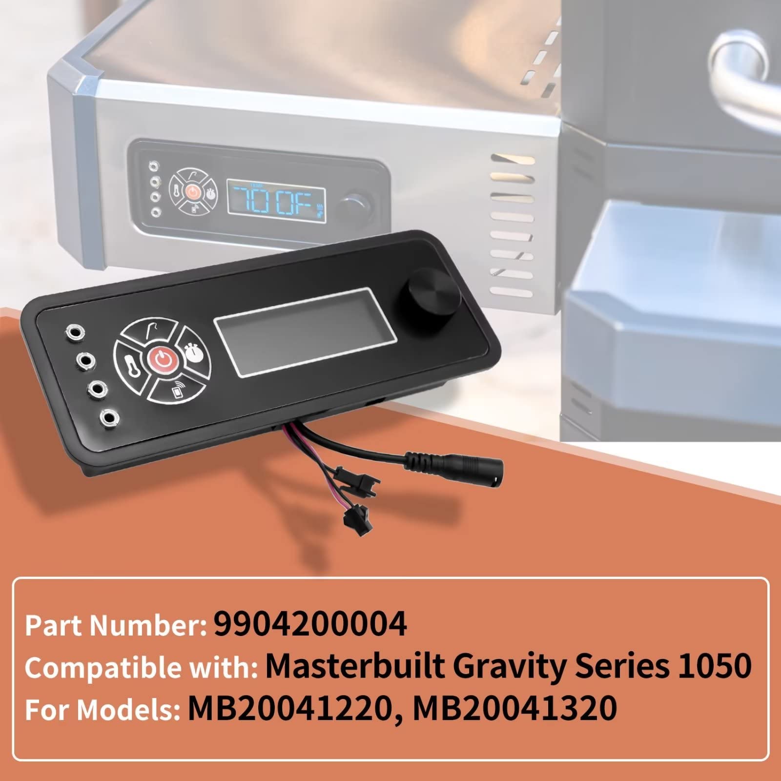 COMVIEE 9904200004 digital fan maintains steady cooking temperature during use.