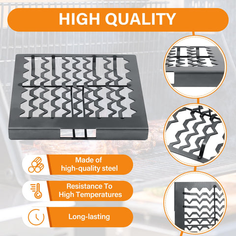 COMVIEE easy-installation charcoal grate – tool-free, quick replacement.