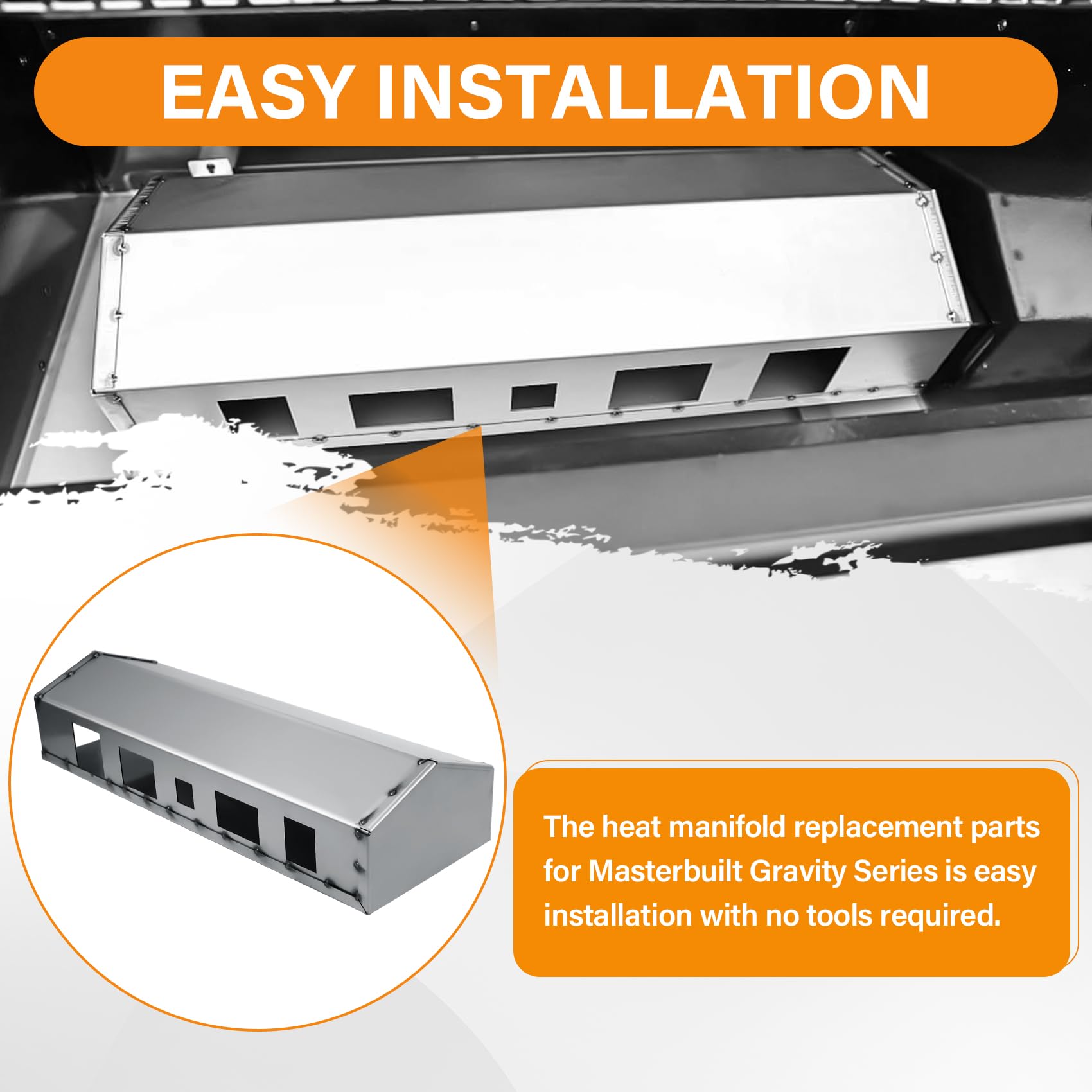 Warranty emblem signals reliable after-sales support for replacement kit.