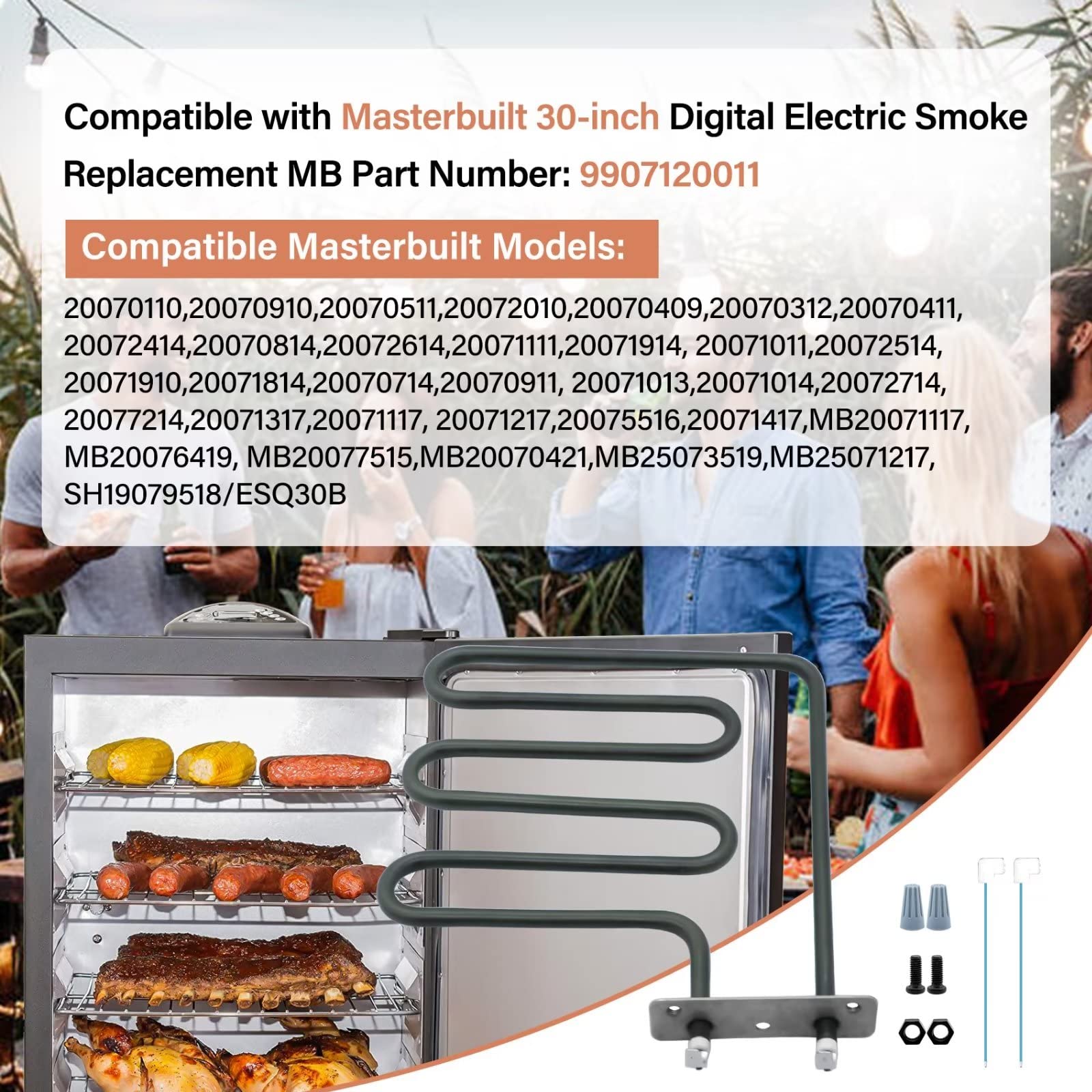 COMVIEE heating element with wiring kit ready to replace worn parts.