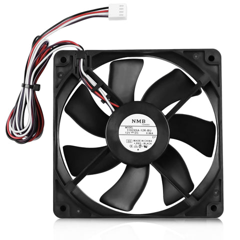 COMVIEE pellet grill induction fan front view showing compact design for even heat