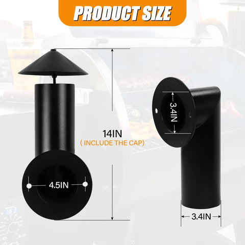COMVIEE chimney body supports venting and rust resistance for long-lasting use.