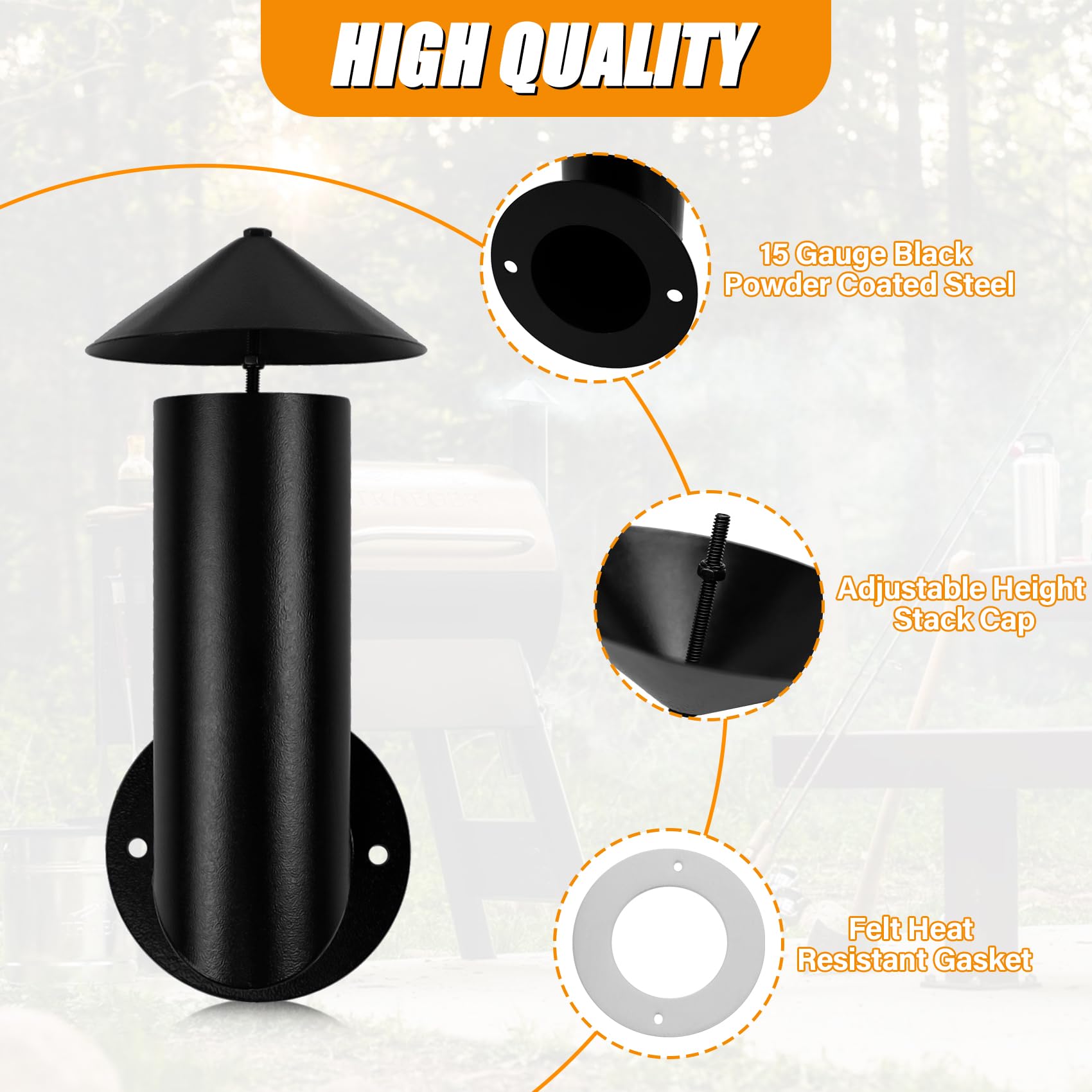COMVIEE mounting hardware enables quick, tool-free installation on compatible grills.