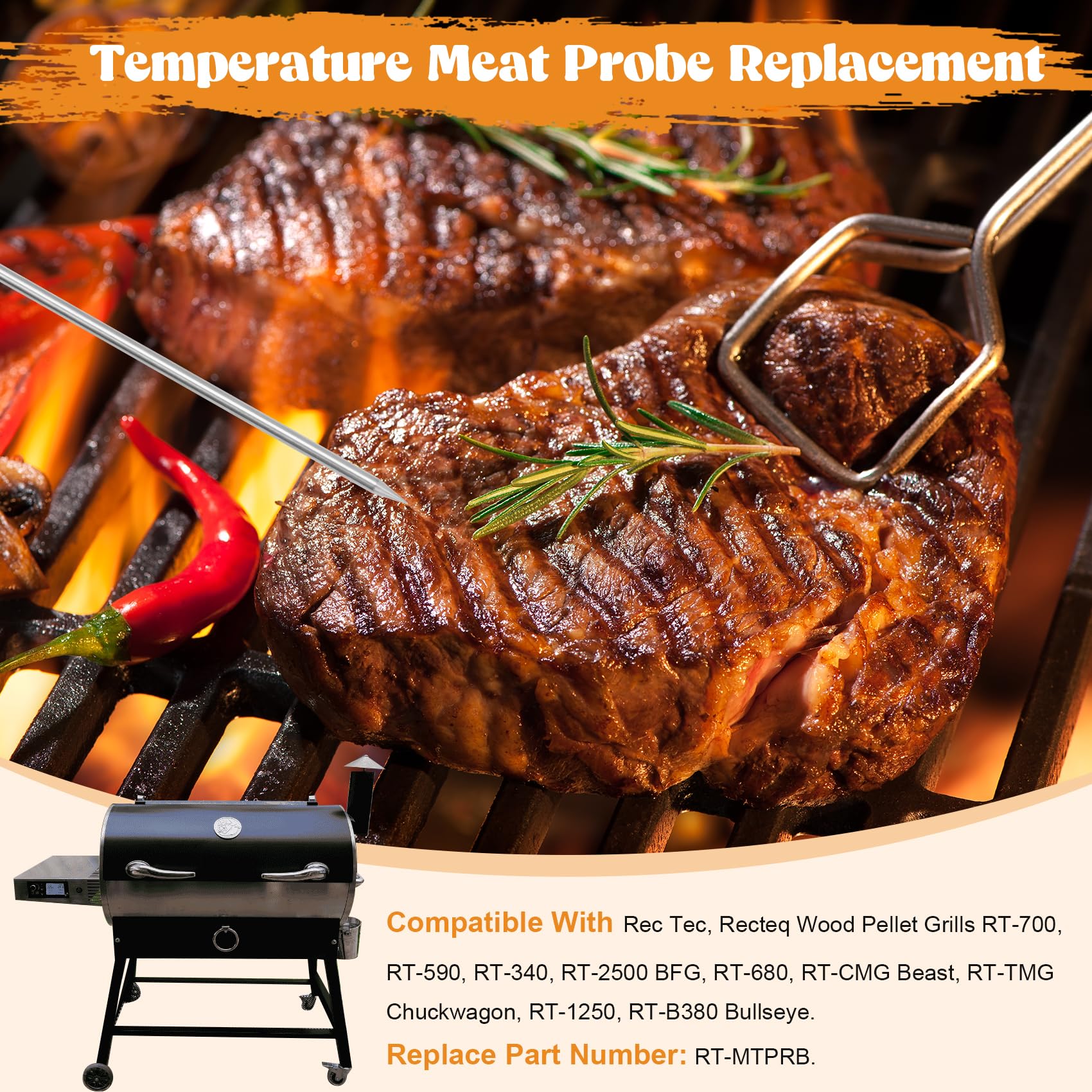 COMVIEE probe clip holder keeps probes secure during cooks.