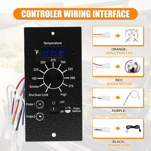 COMVIEE seven-inch RTD sensor provides accurate grill temperature readings.