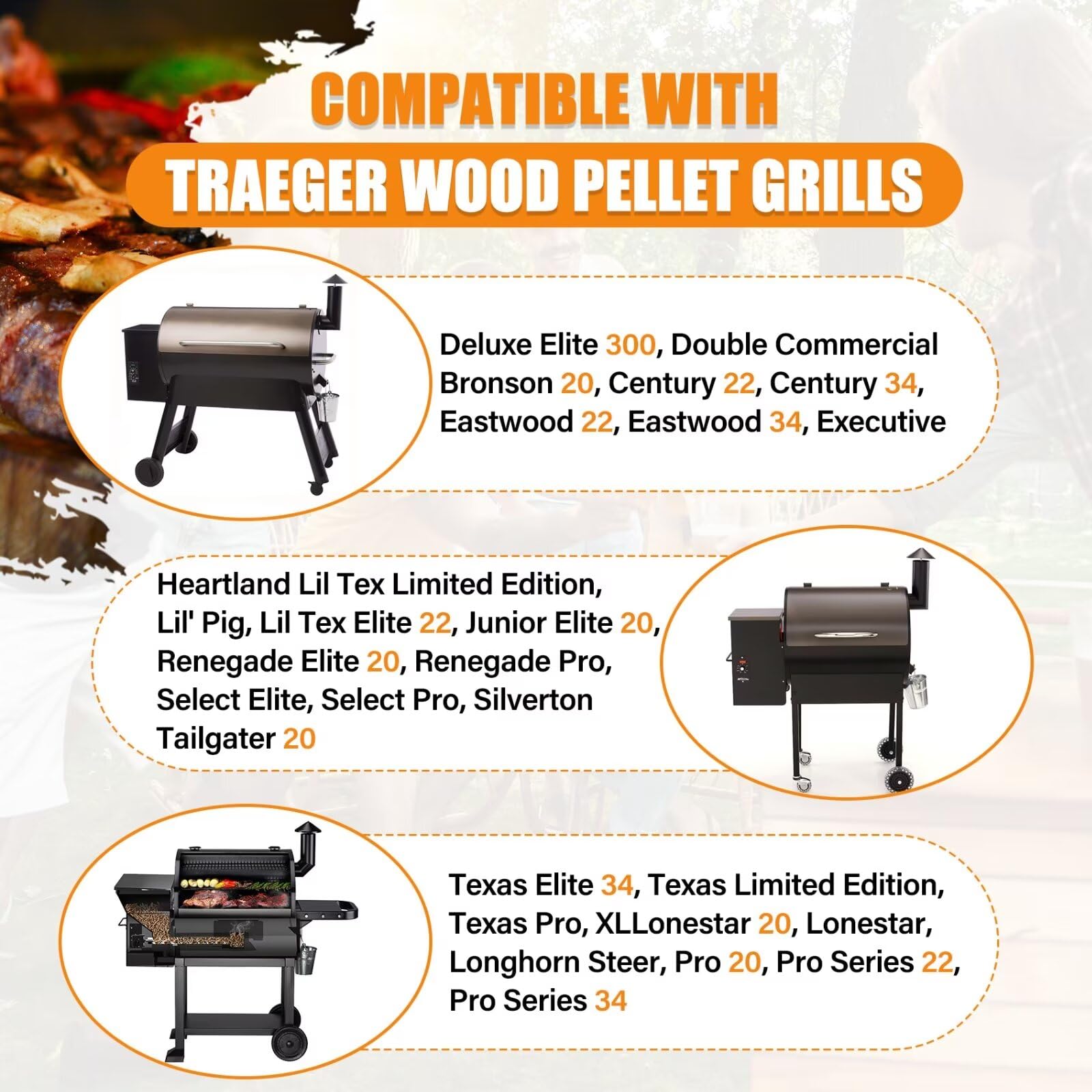 COMVIEE two meat probes enable simultaneous grill and meat monitoring.