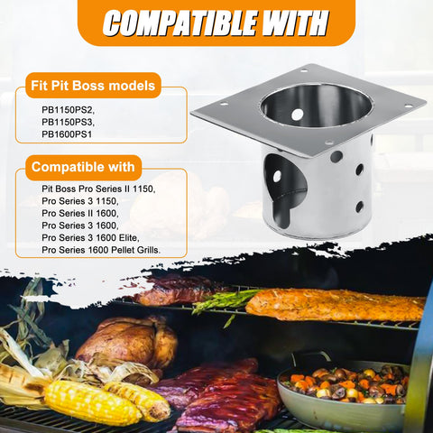 Upgraded 304 stainless burn pot offers high heat resistance.