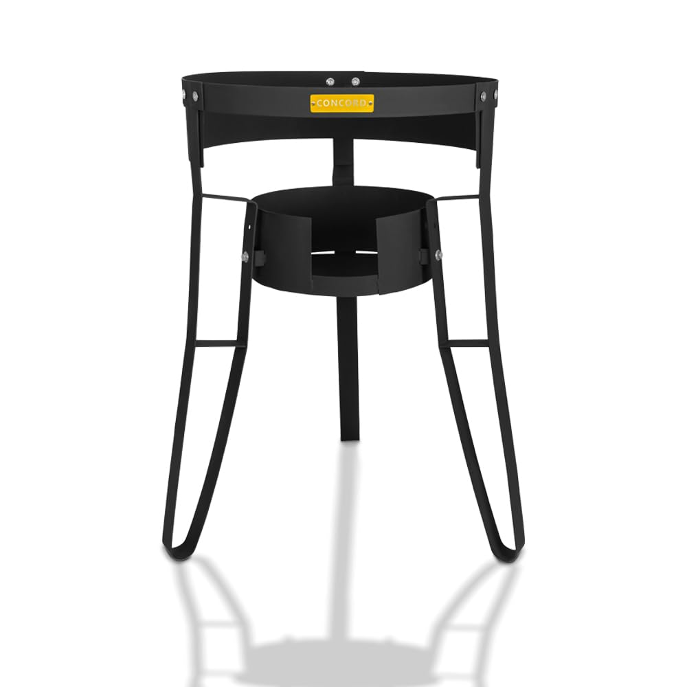 Concord 30in powder-coated steel comal stand ideal for rugged outdoor cooking
