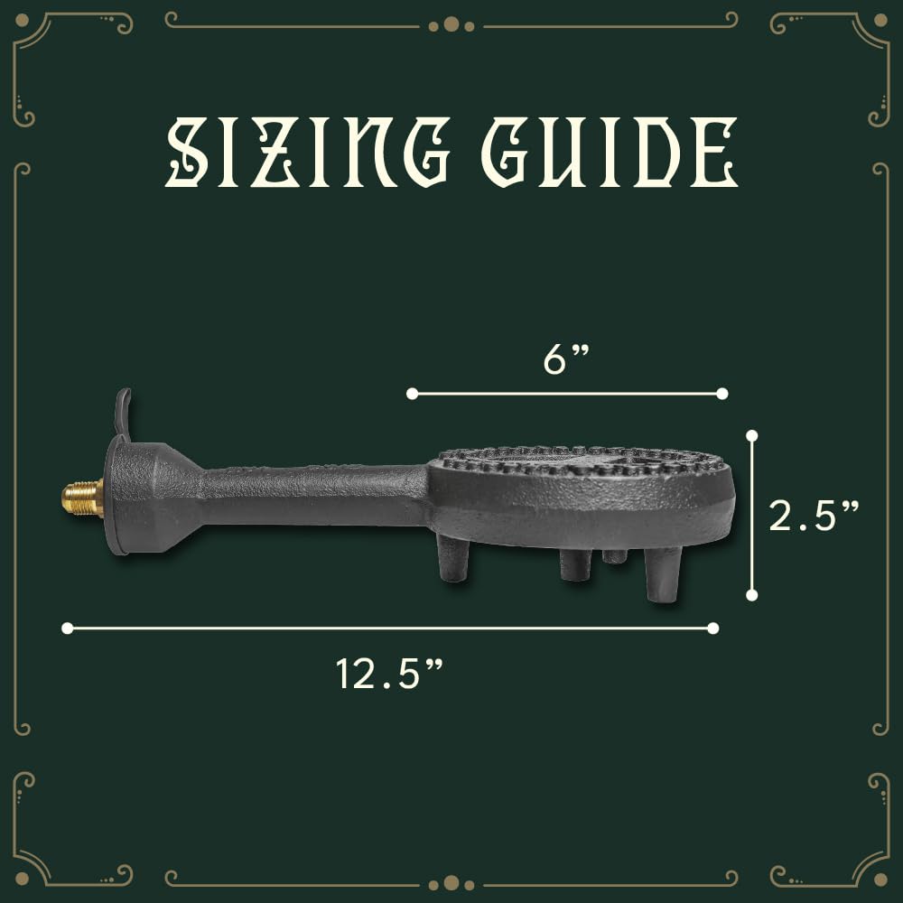 Concord Banjo Jr brass orifice enabling precise flame control.