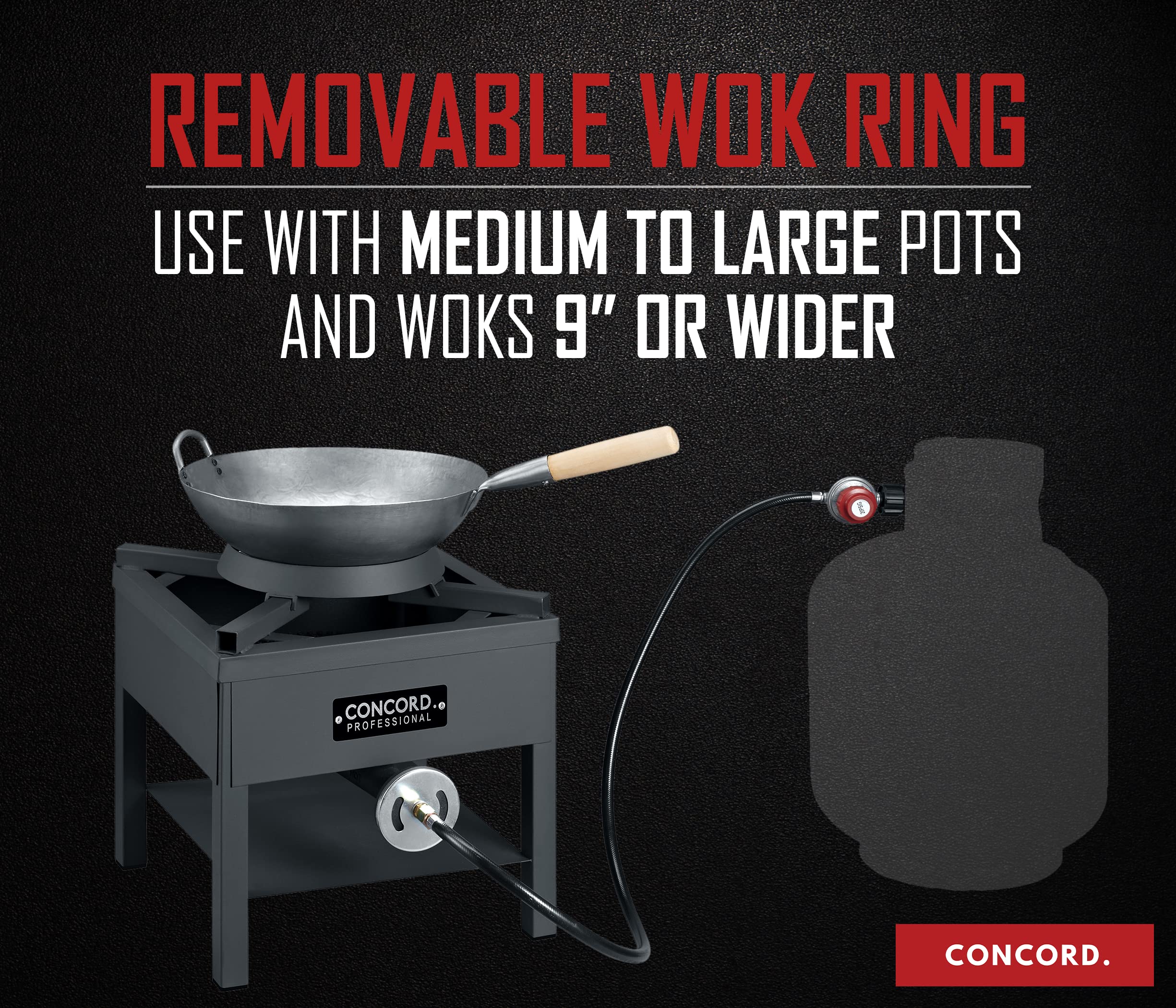 Concord professional-grade outdoor stove designed for food trucks.