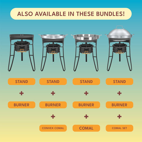 Concord Roadster Burner overall dimensions for countertop placement.