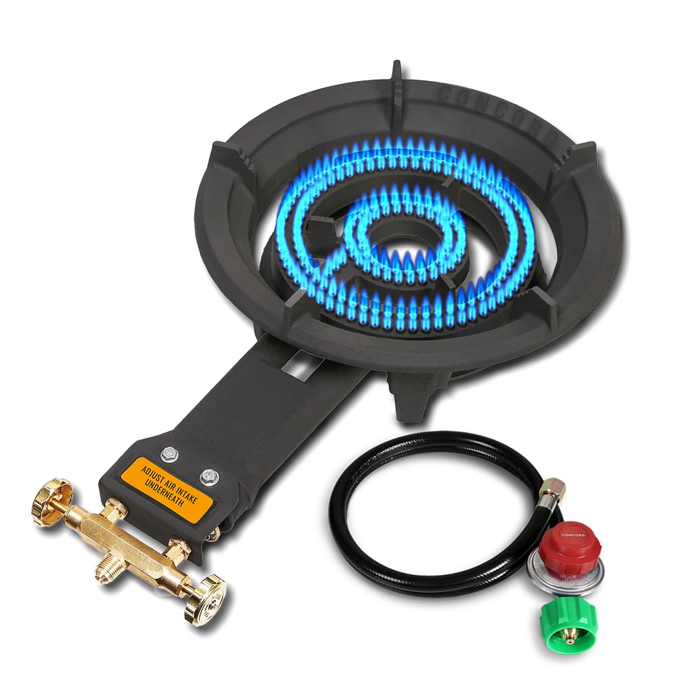 Concord Roadster Burner top view with dual rings for high-heat stir-fry.
