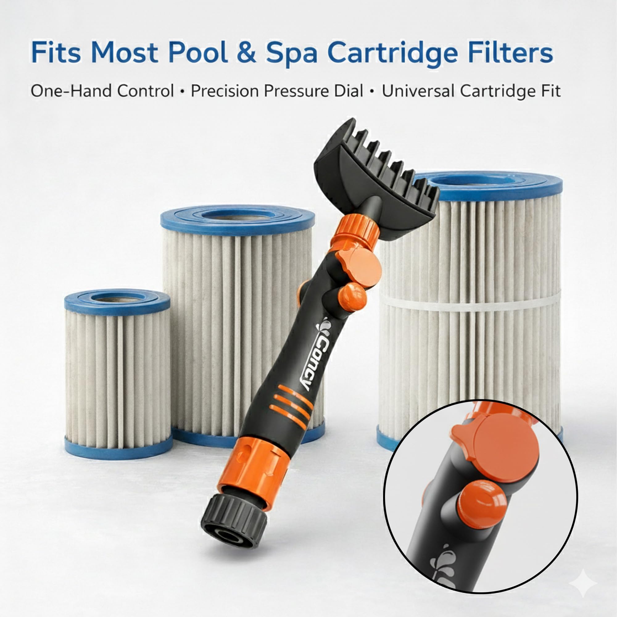 Concy universal filter cleaner compatibility helps standard hoses work with common filters