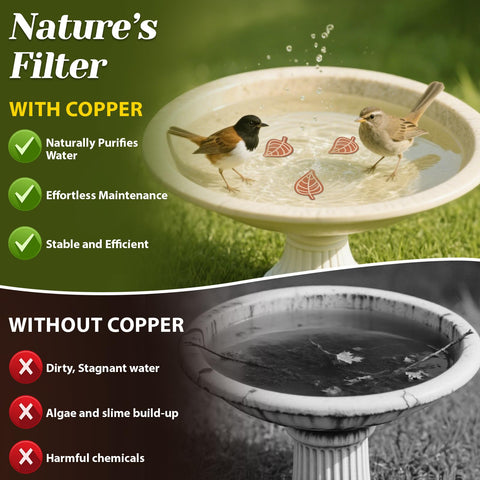 Conderyang leaf-design copper disc adds decorative charm to outdoor water features